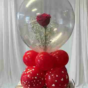 Floating Rose Balloon Surprise