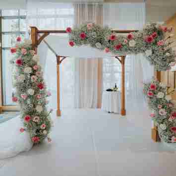 Blushing Cloud Chuppah